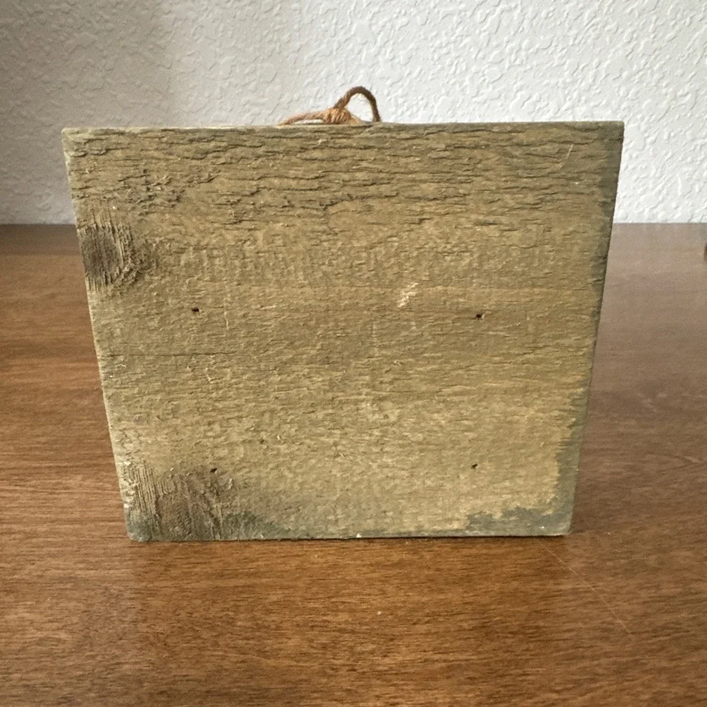 Halloween Wooden Birdhouse With Ceramic Ghost Boo